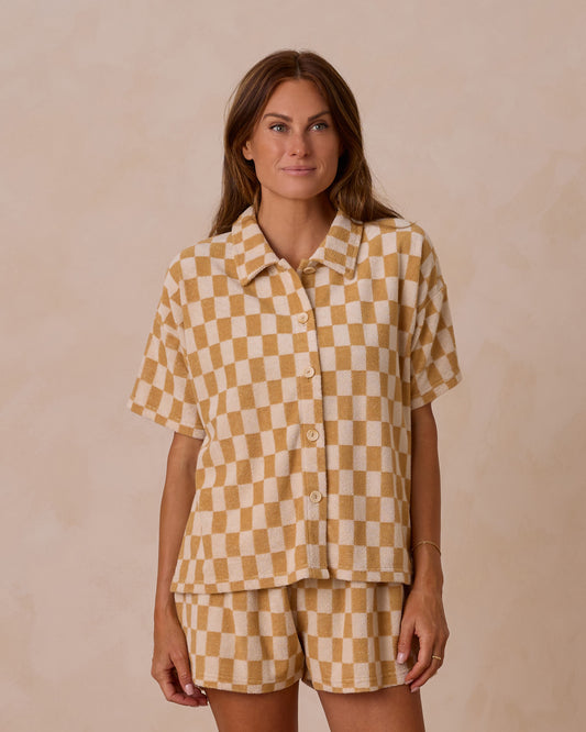 Marigold Check Cover Up Set