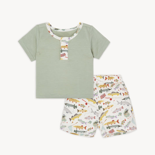 Reel Good Time S/s Top+short