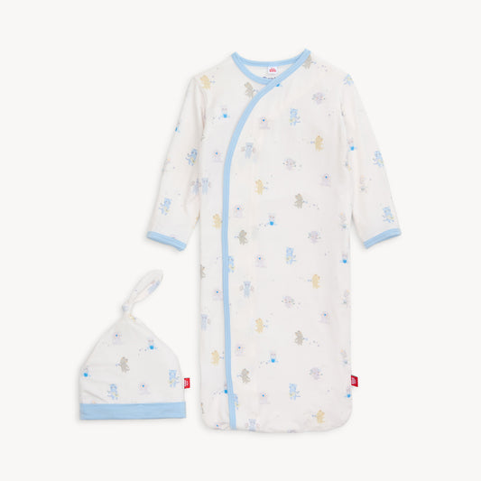 Blue Baby Beats Gown + Hat