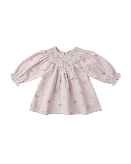 Bows Smocked Dress