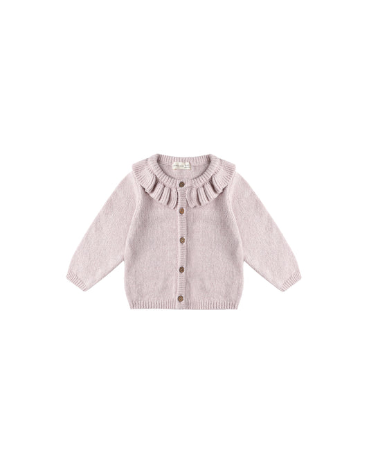 Lilac Ruffle Cardigan