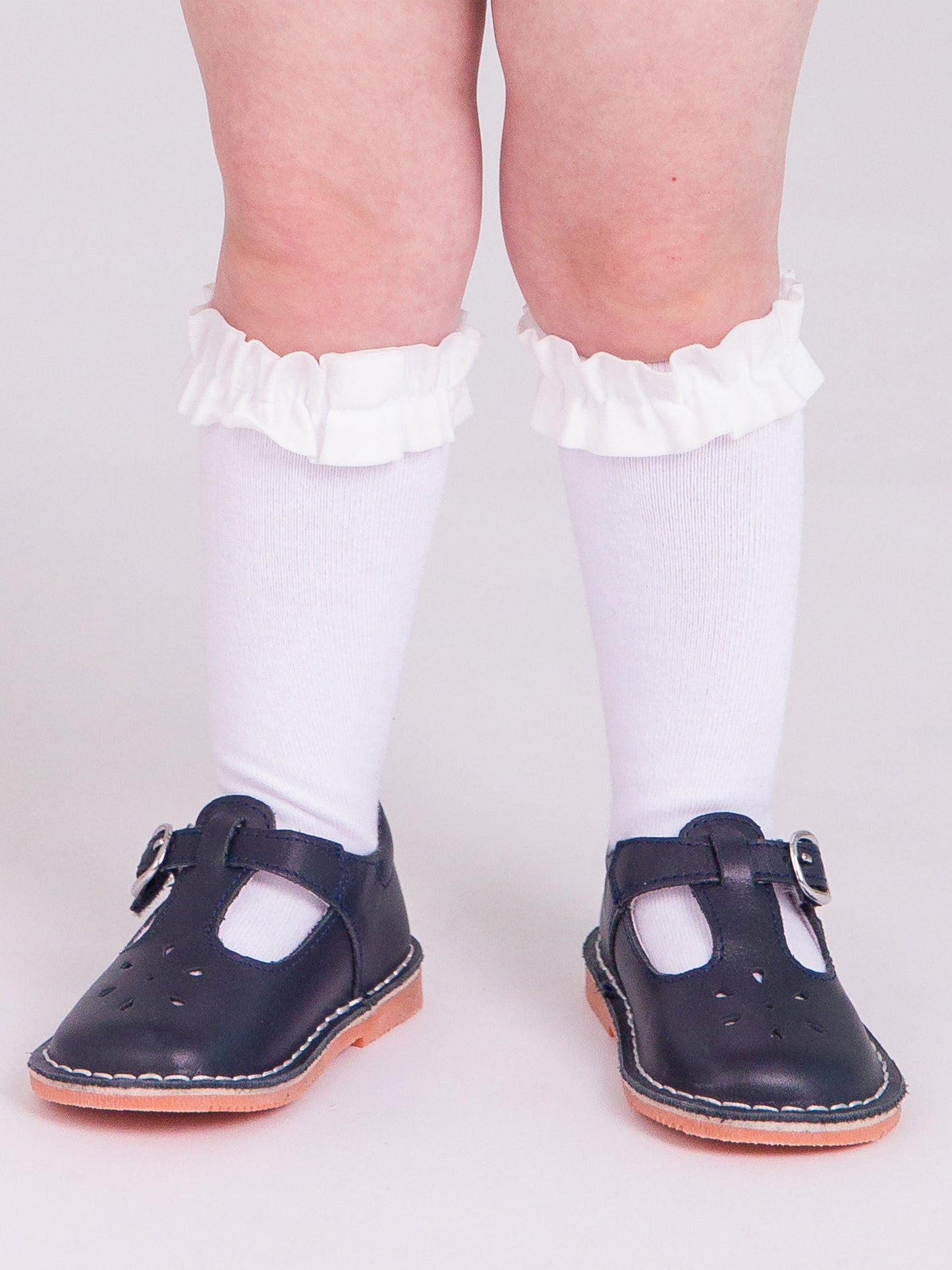 Blk, Wht, Navy 3Pk Knee High Socks