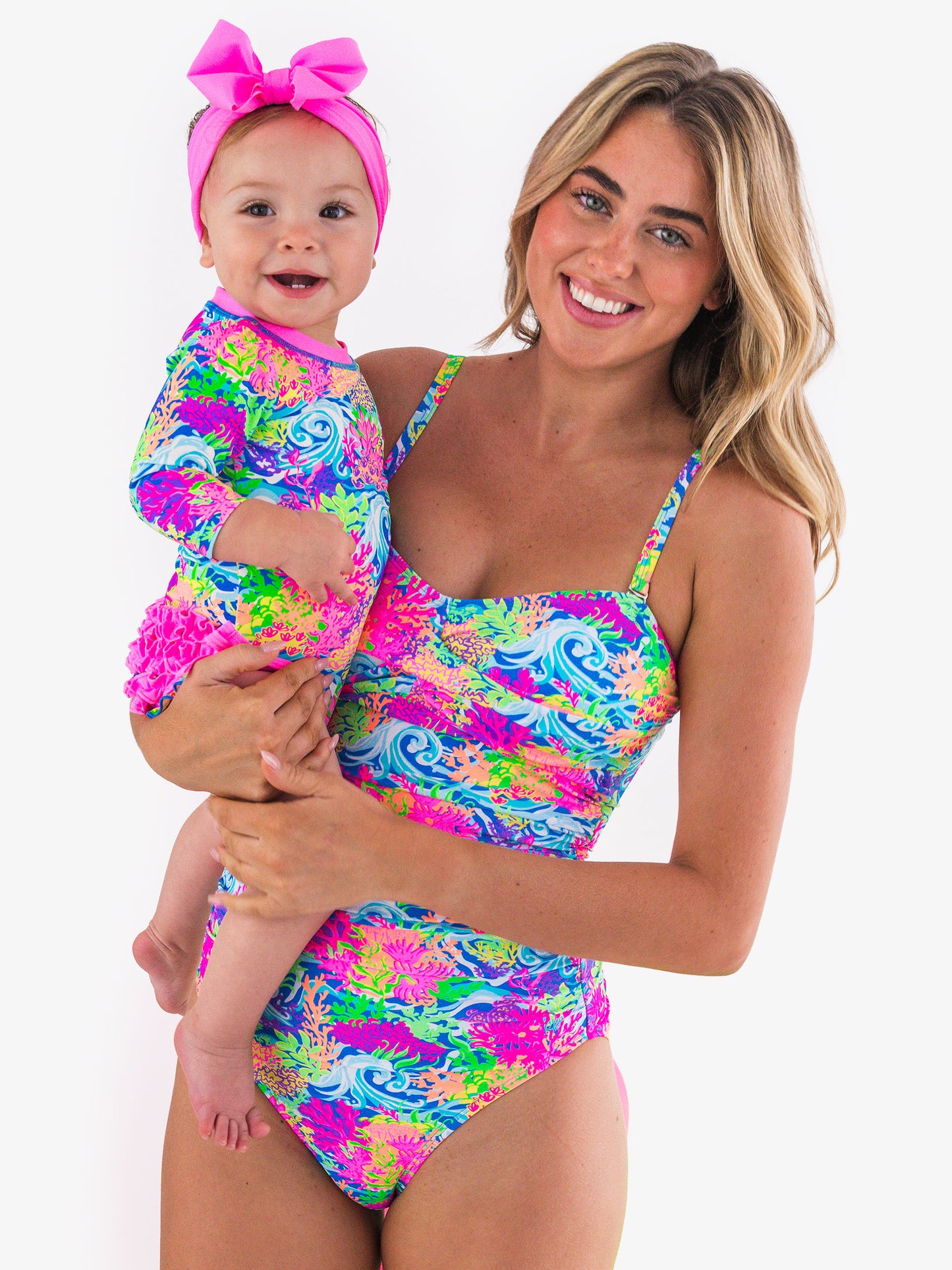Neon Ocean Coral LS One Piece