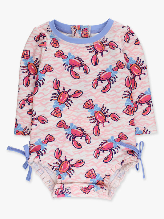 Pink Lobster Lagoon LS One Piece