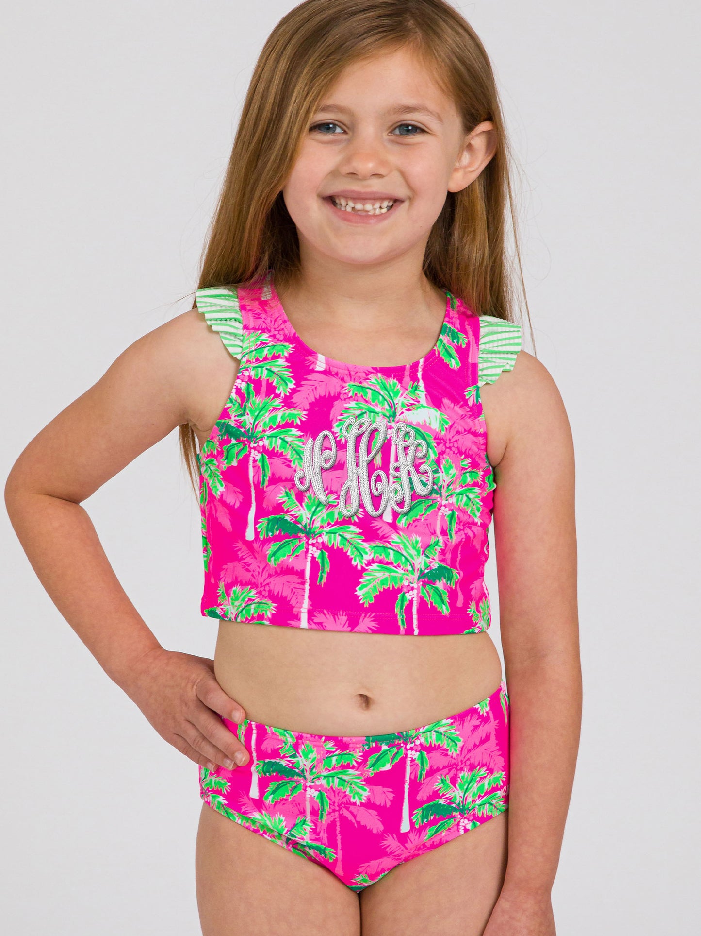 Neon Palm Racer Tankini
