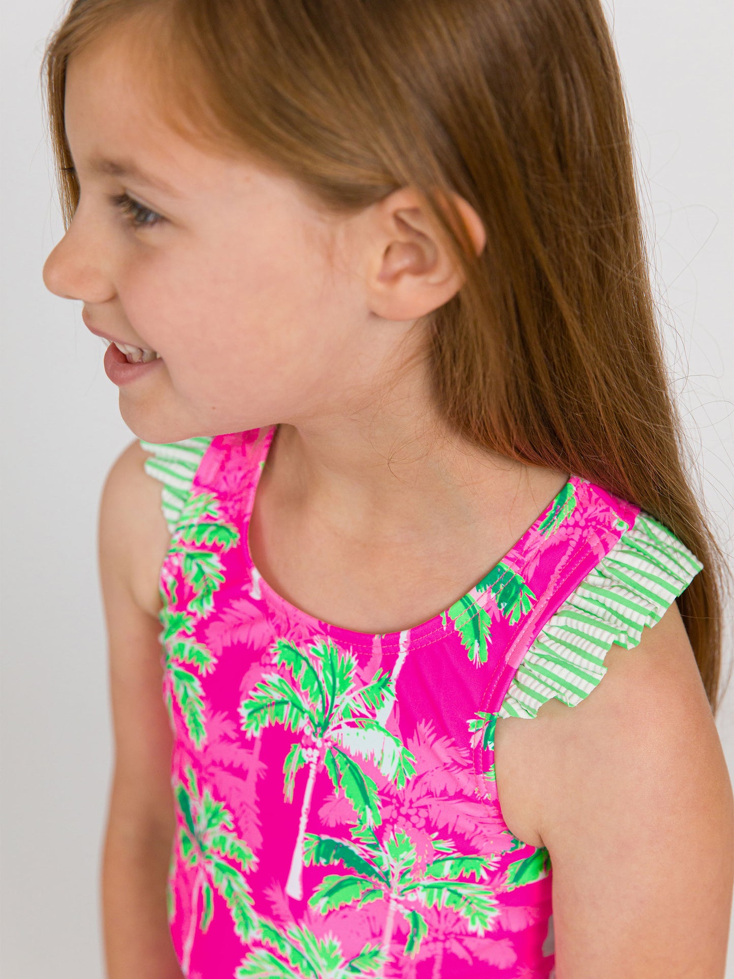 Neon Palm Racer Tankini