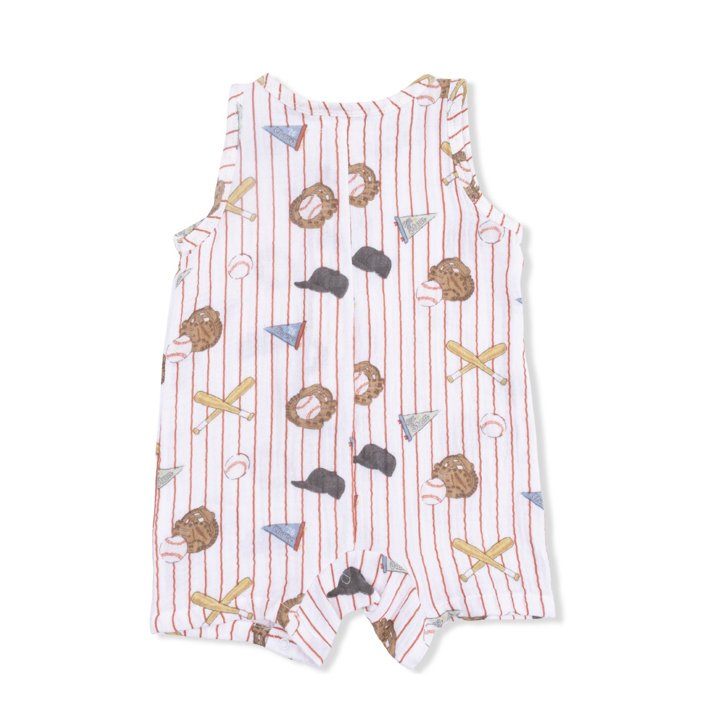 Vintage Baseball S/less Romper