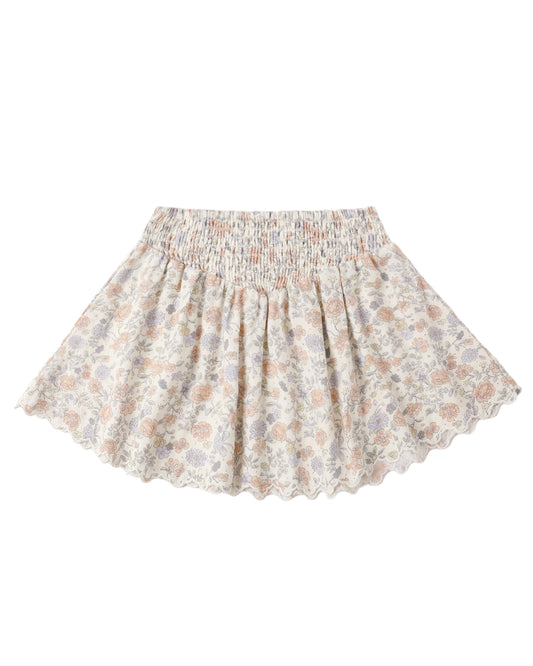 Ivory Bloom Smock Skirt