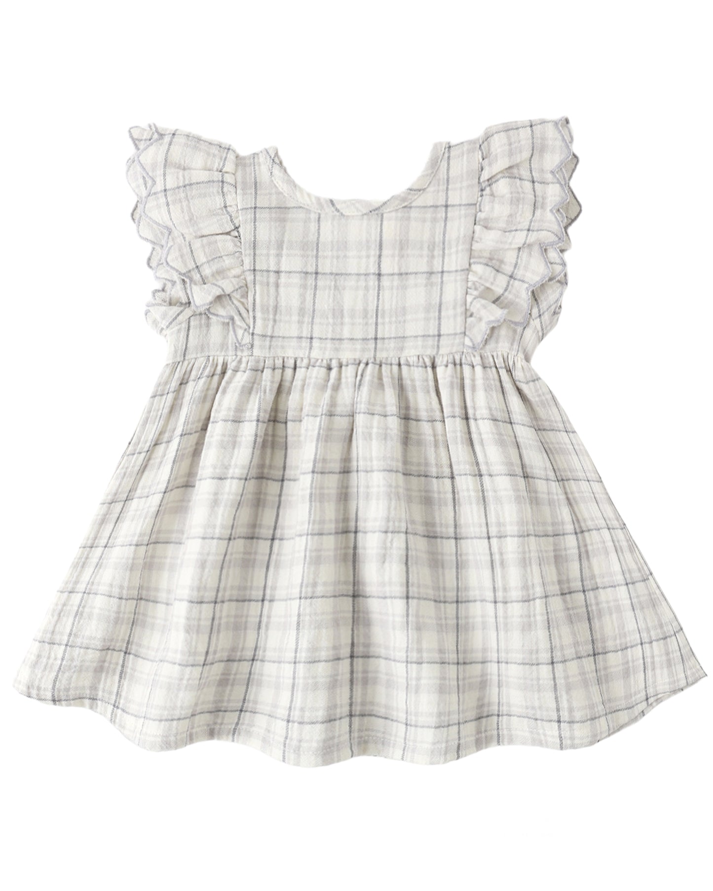 Blue Alina Plaid Dress