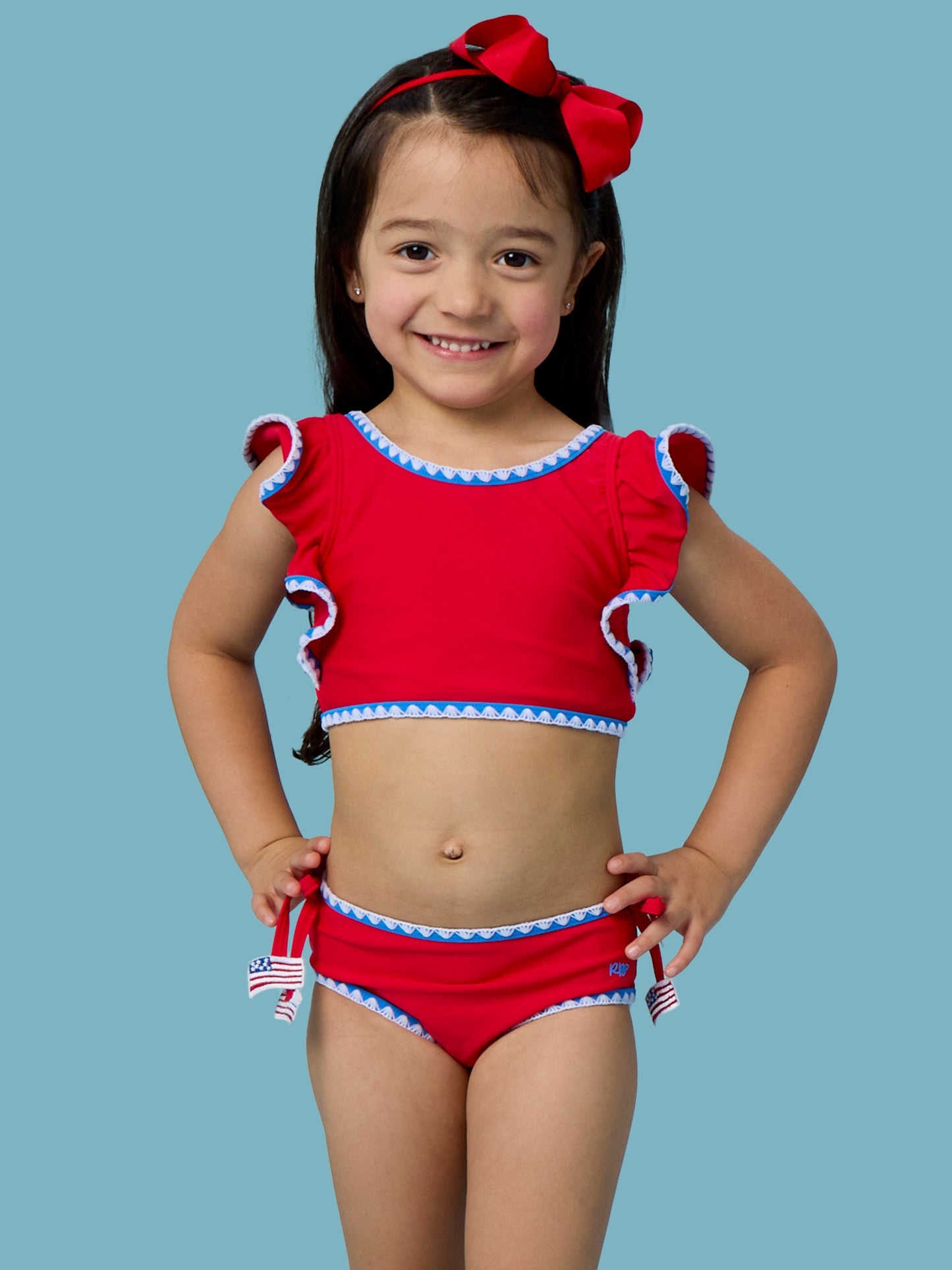 Crochet Vintage Red 2PC Tankini