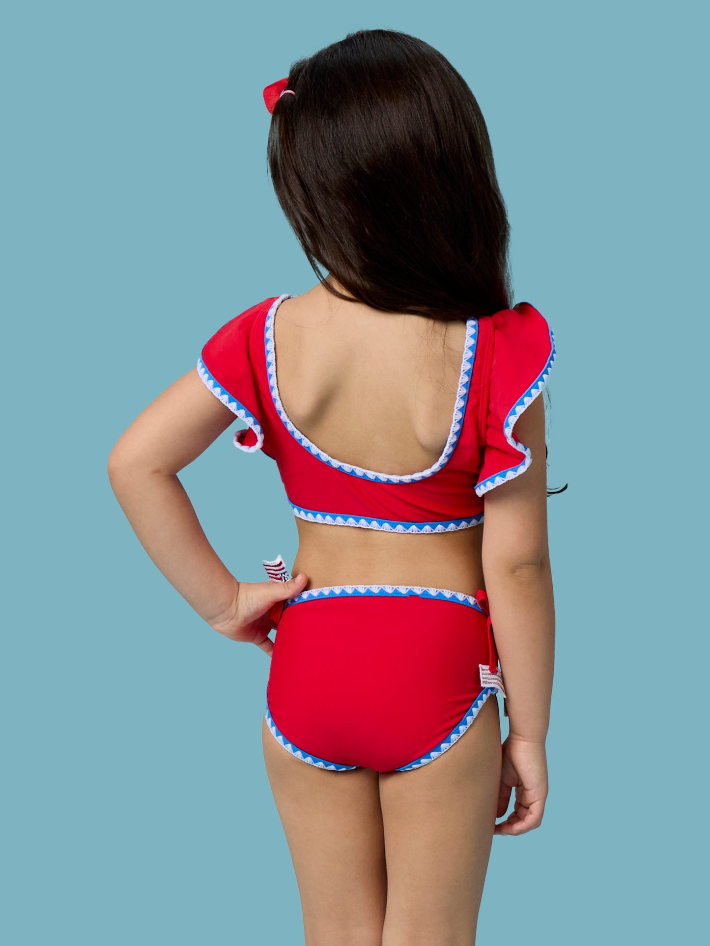 Crochet Vintage Red 2PC Tankini