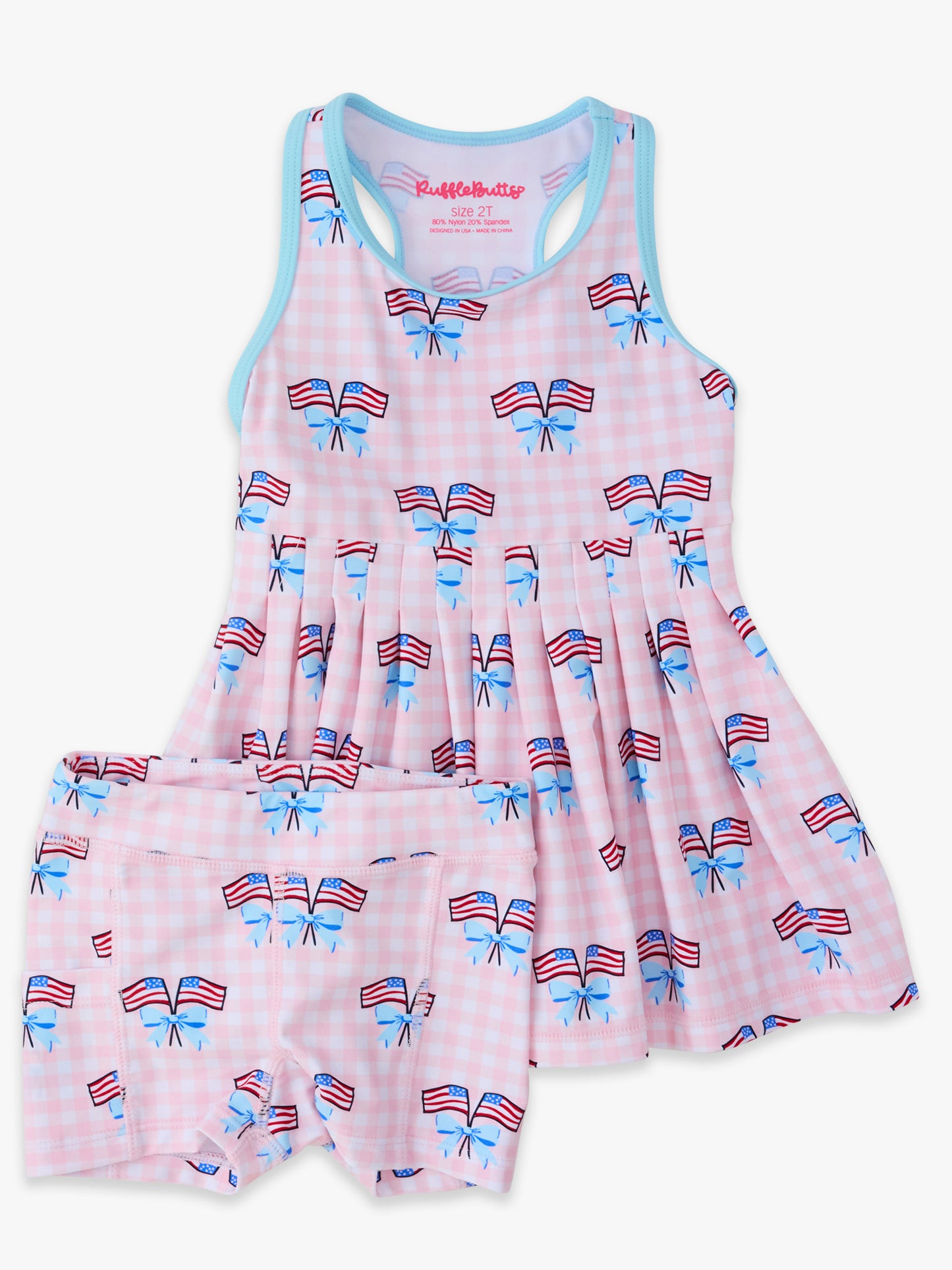 Pink Patriotic Gingham