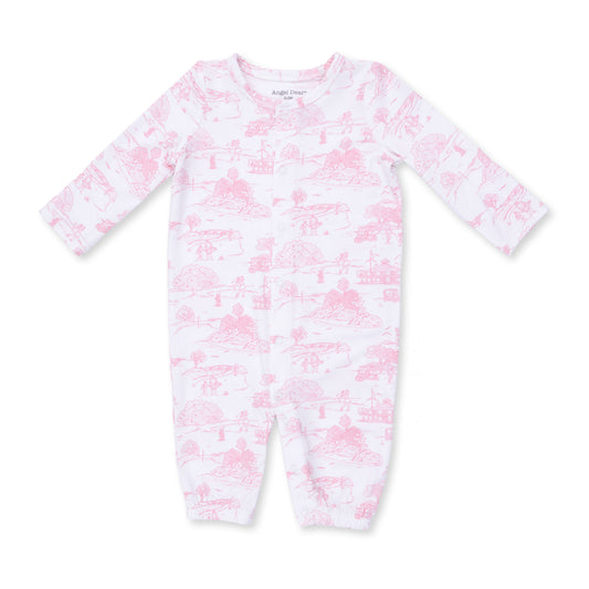 Pink Toile Golf Converter & Headband