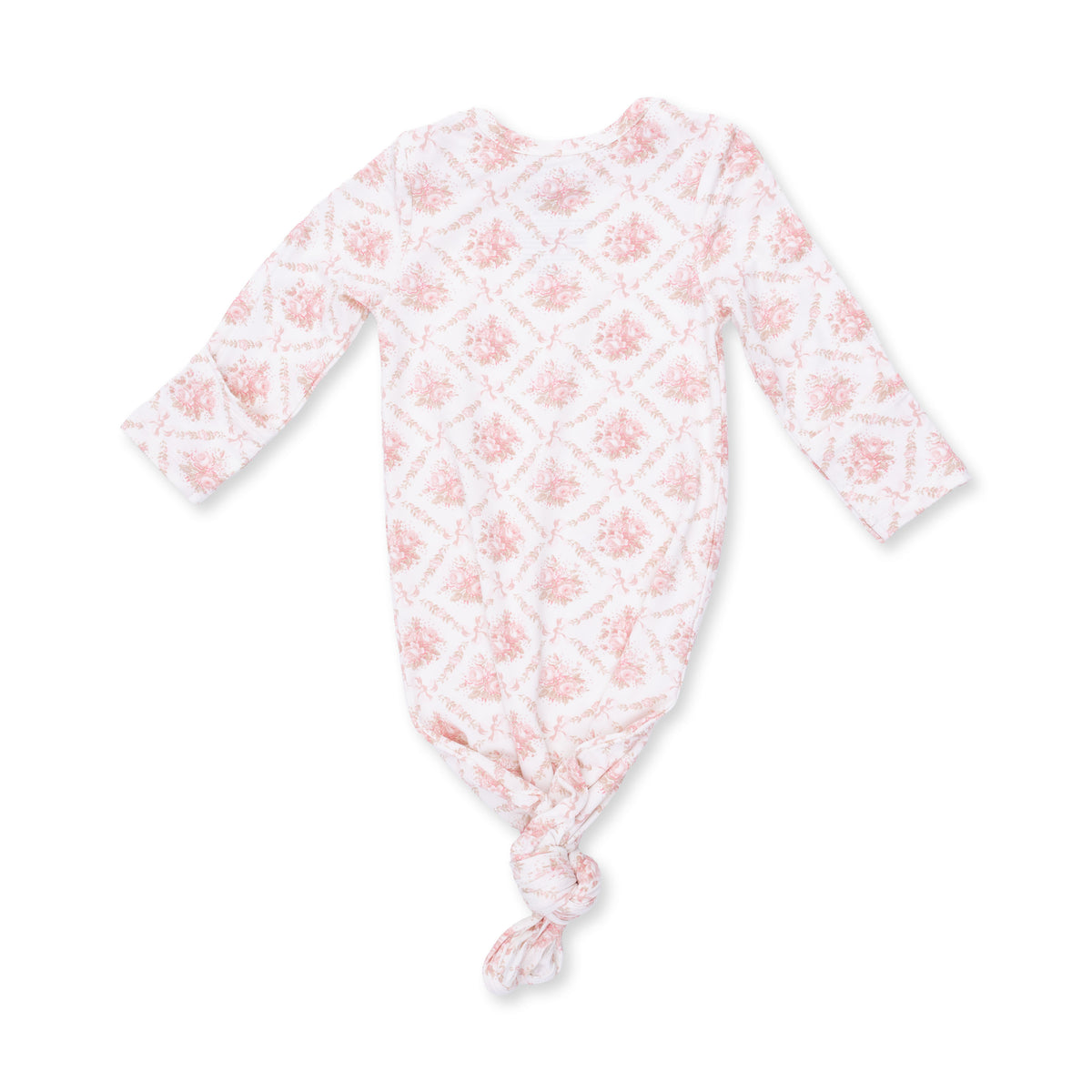 Rose Bow Lattice Gown Set