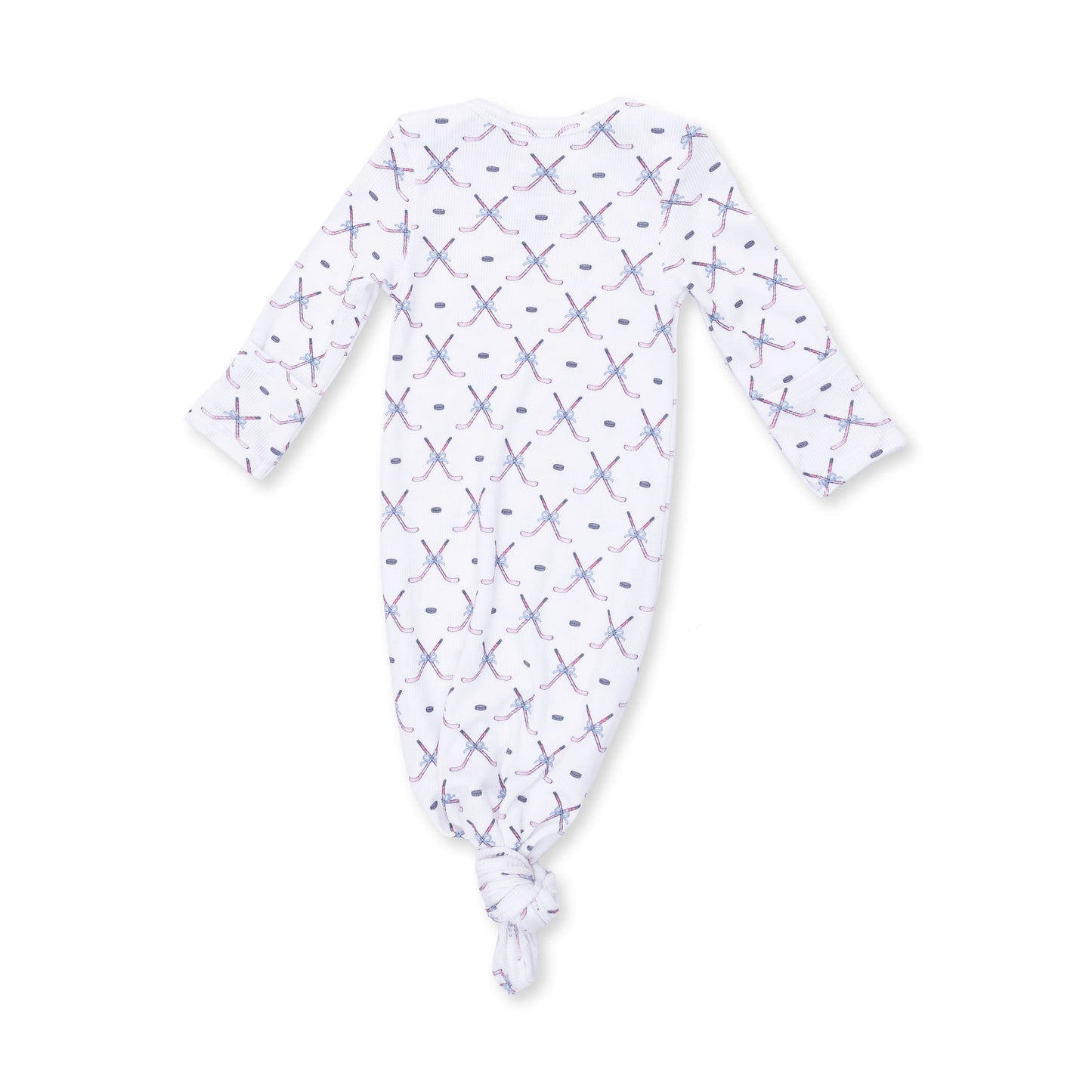 Pink Hockey Knot Gown & Headband