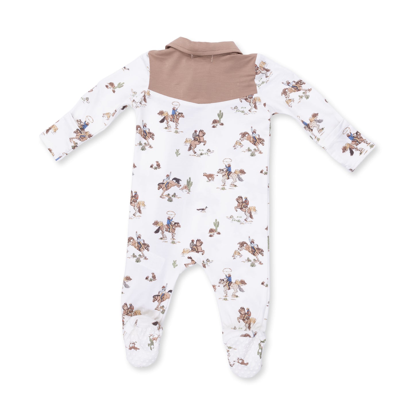 Horse Wrangler Cowboy 2 Way Zip Footie