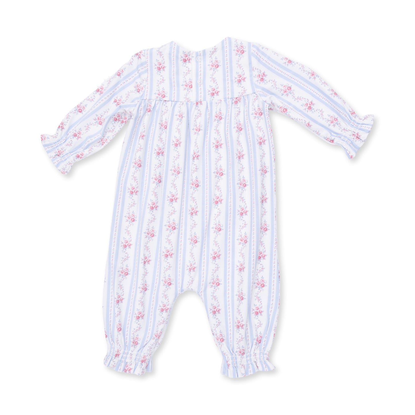 Anna Floral Stripe Smock Romper