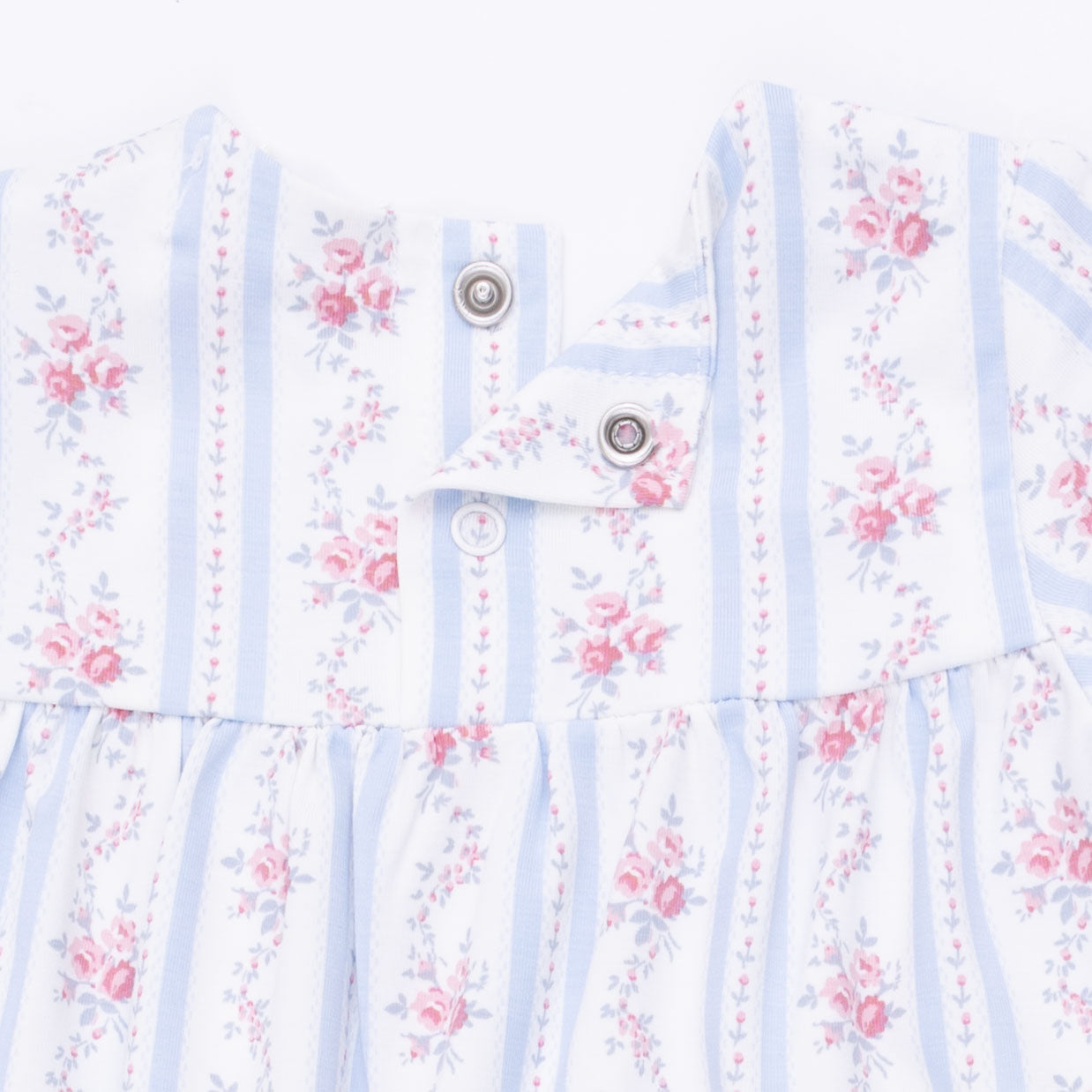 Anna Floral Stripe Smock Romper