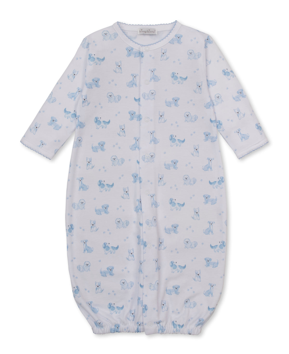 Blue Puppy Paws Conv Gown & Hat