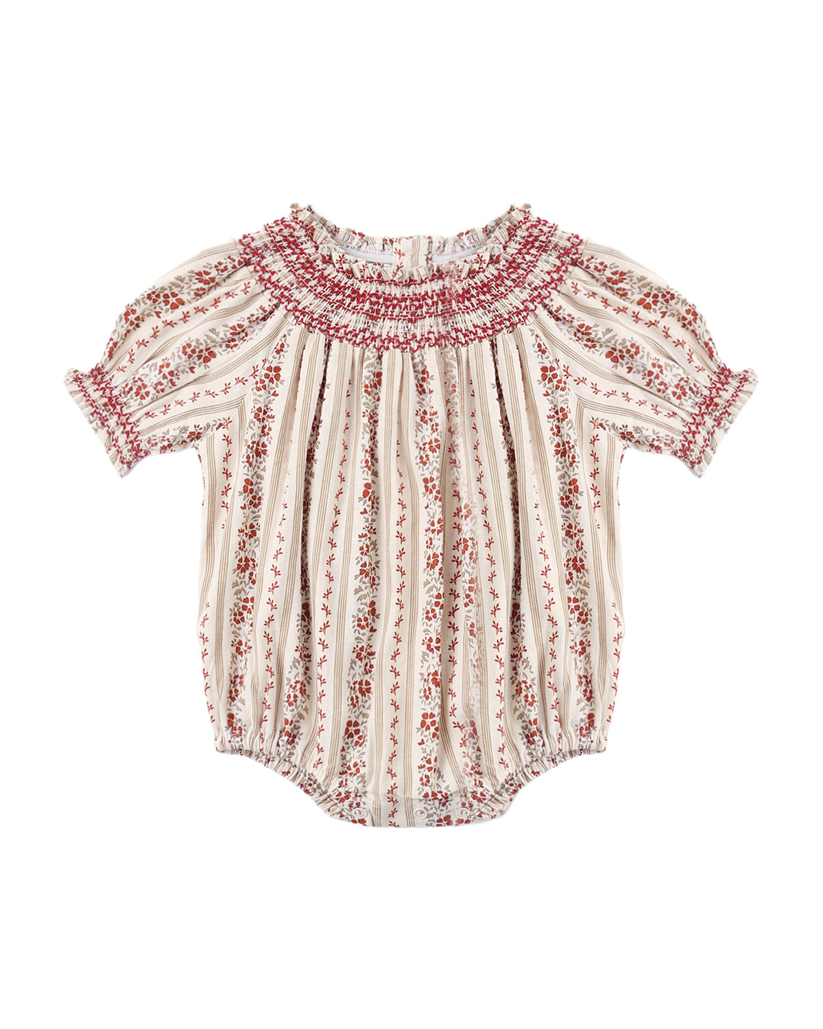 Ada Floral Stripe Romper
