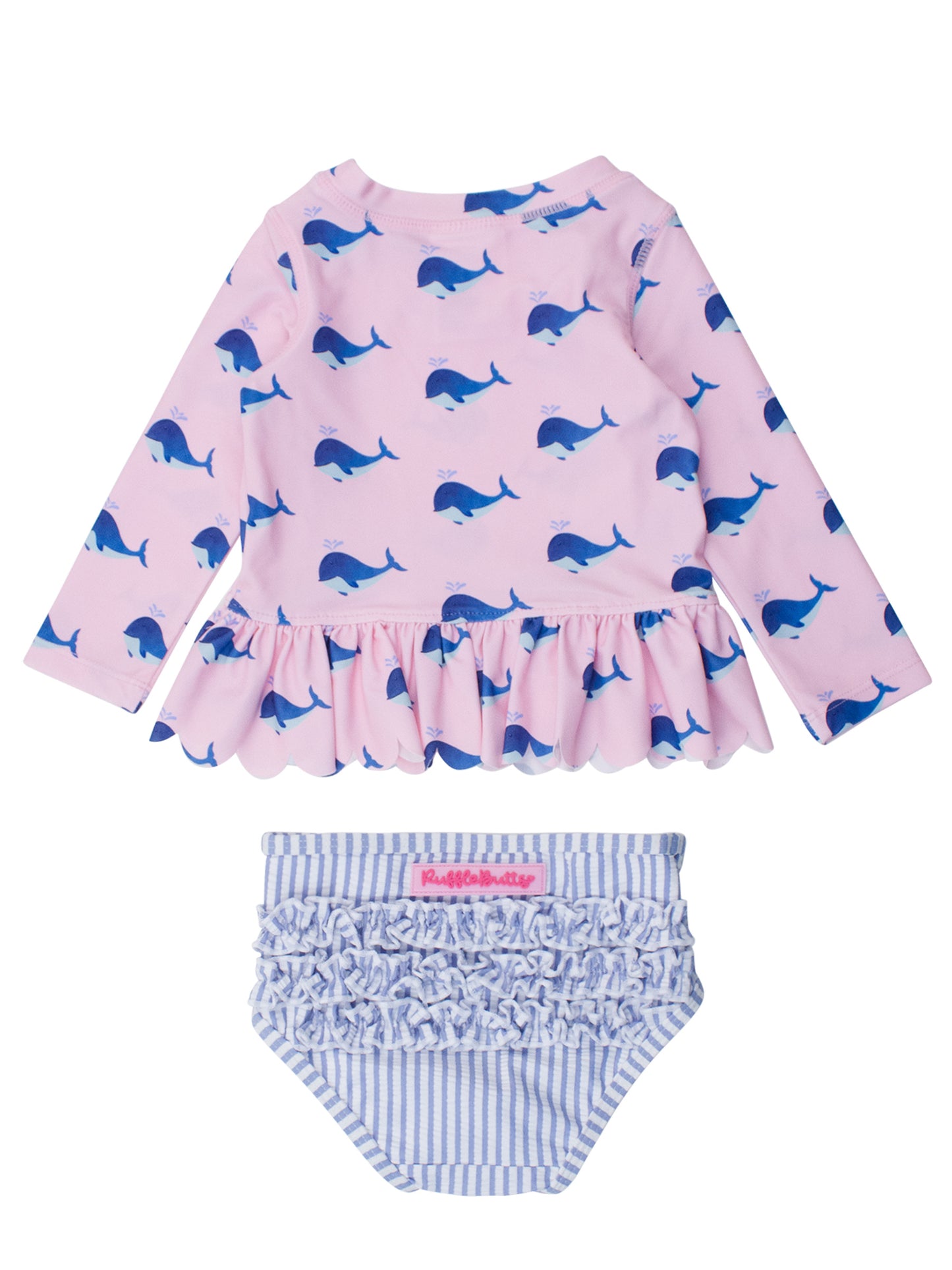 Pink Whale Friends 2PC Rashguard