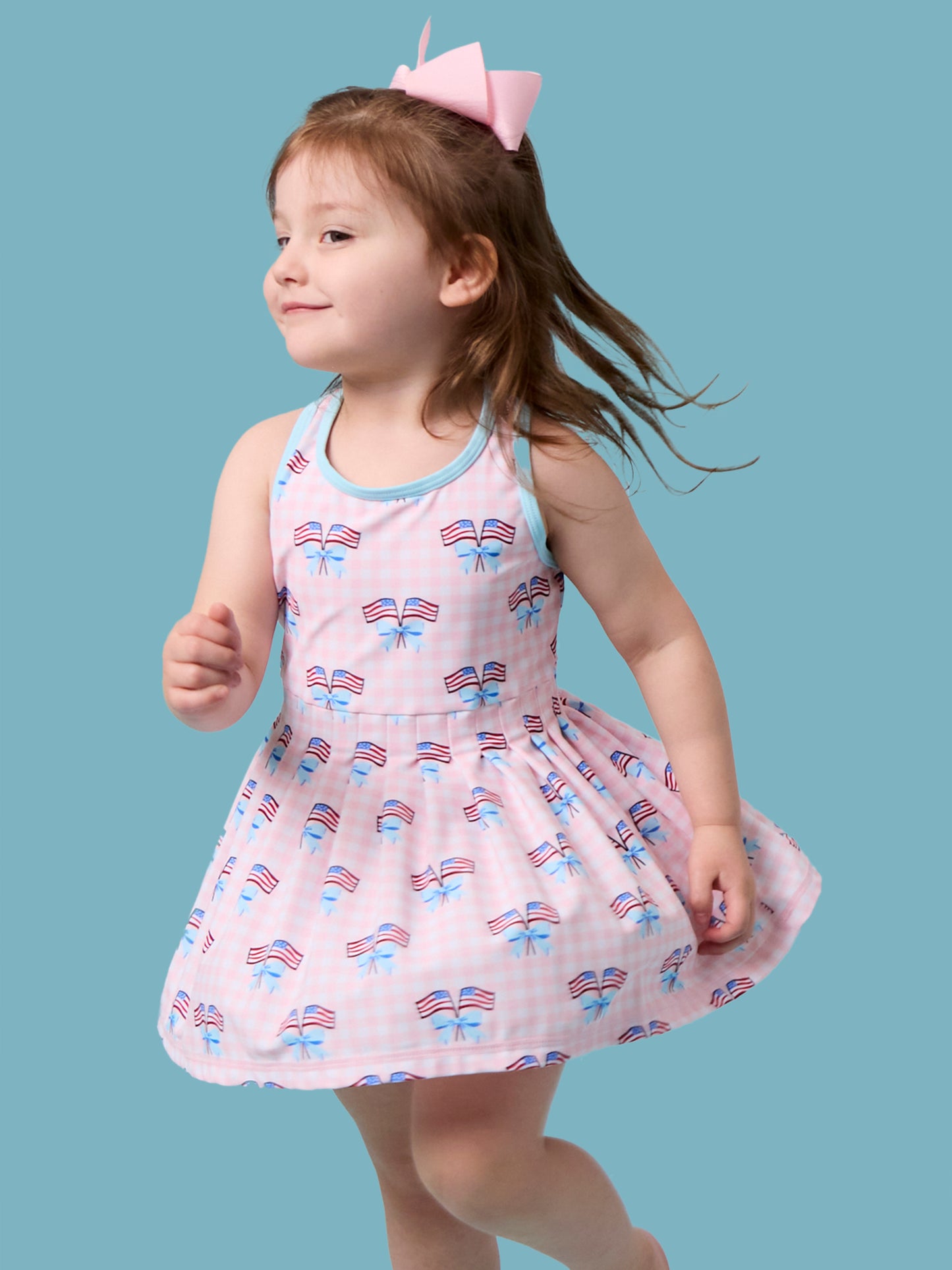 Pink Patriotic Gingham