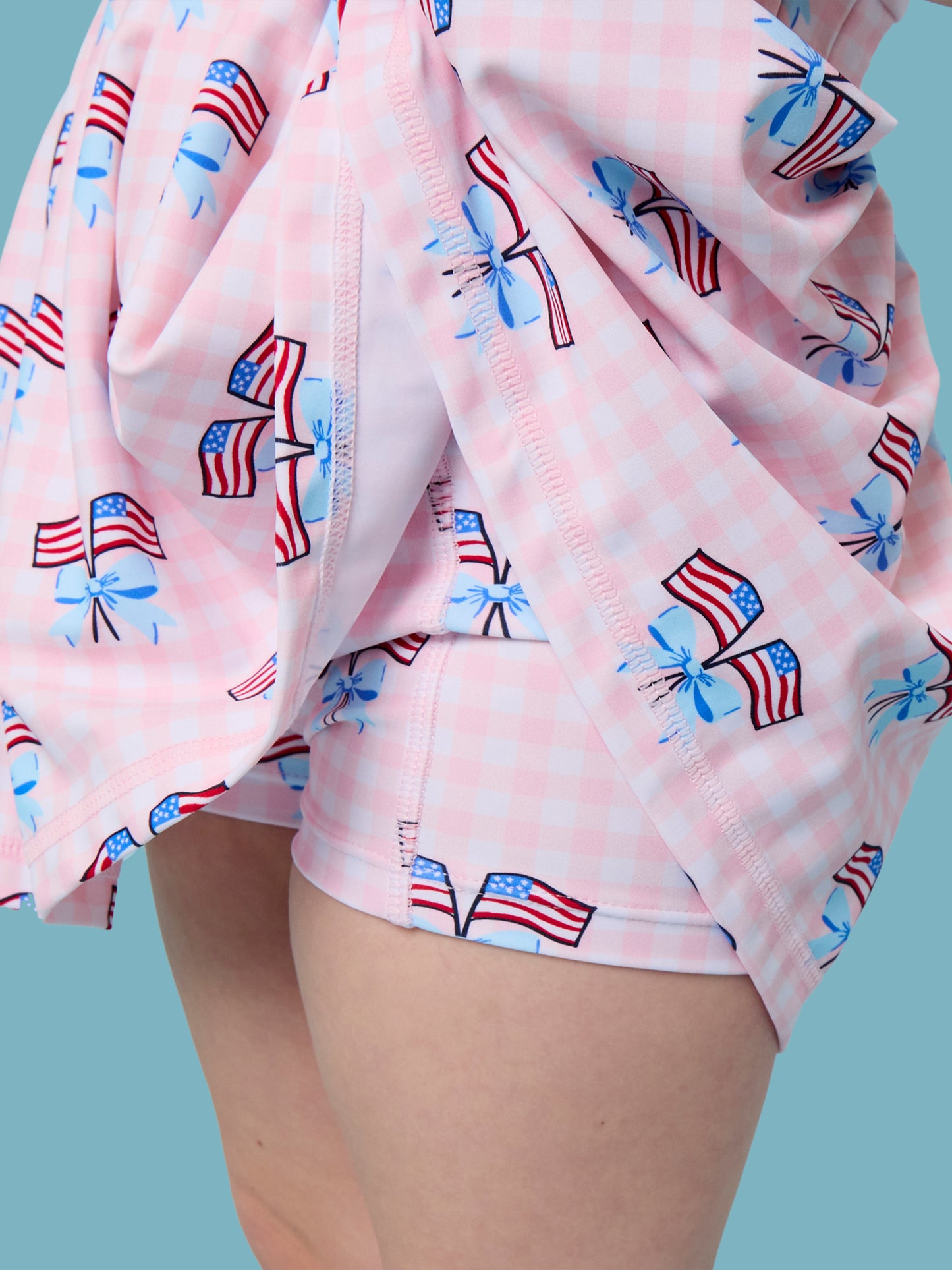 Pink Patriotic Gingham