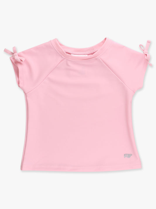 Pink Active Raglan Bow Shirt