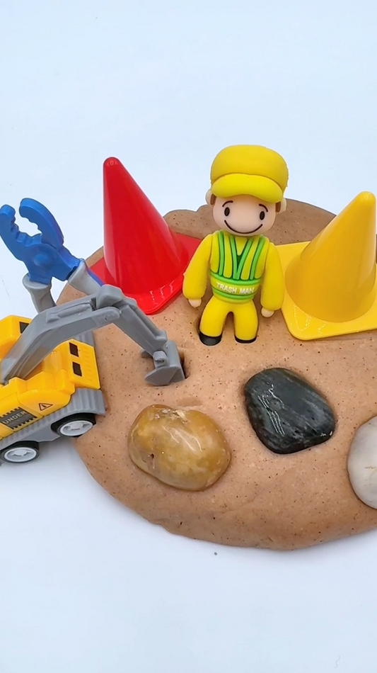 Construction Grab & Go Dough Jar