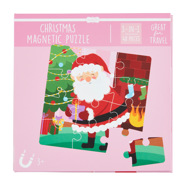 Pink Christmas Magnetic Puzzle