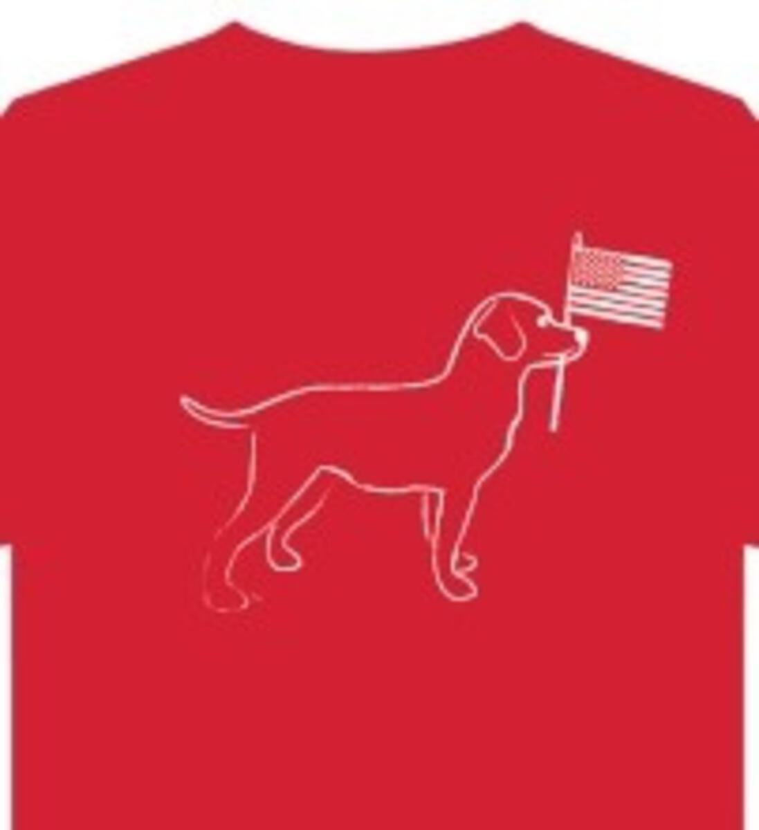 Red Dog Flag SS Shirt