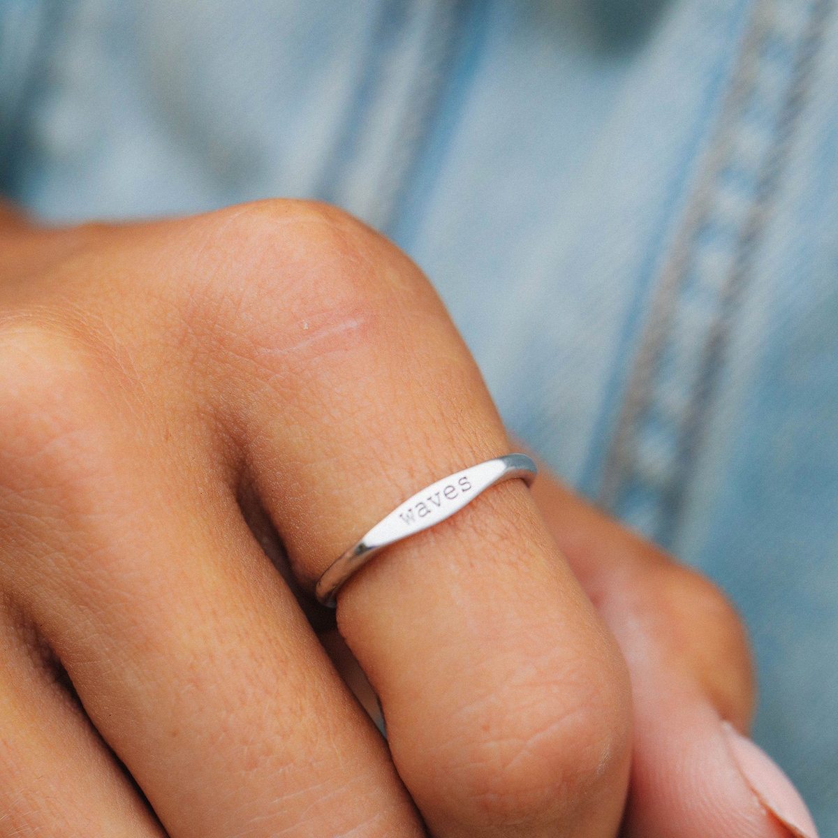 Waves Vibes Stacking Ring