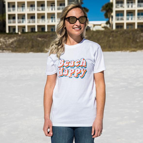 Beach Happy Unisex Retro Shirt