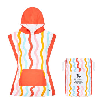 Squiggle Face Kids Poncho