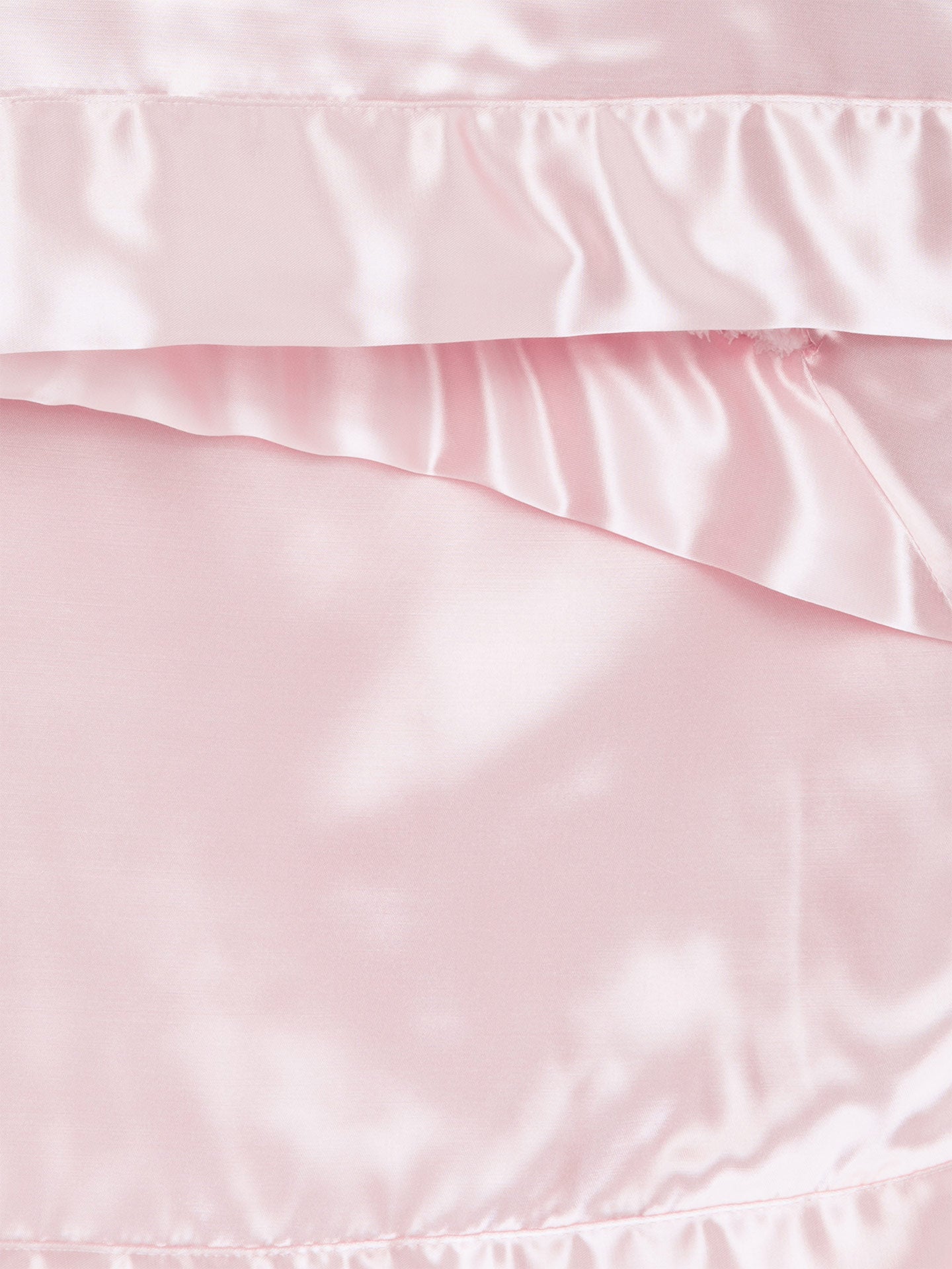 Pink Chenille Satin Blanket