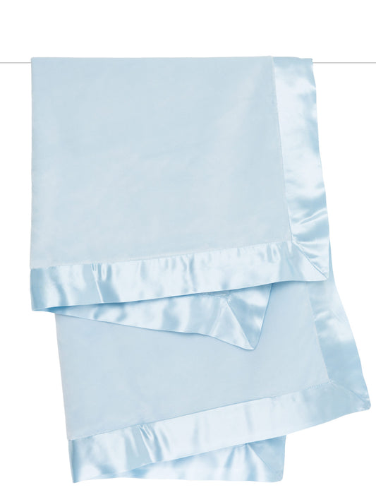 Blue Velvet Satin Deluxe Blanket