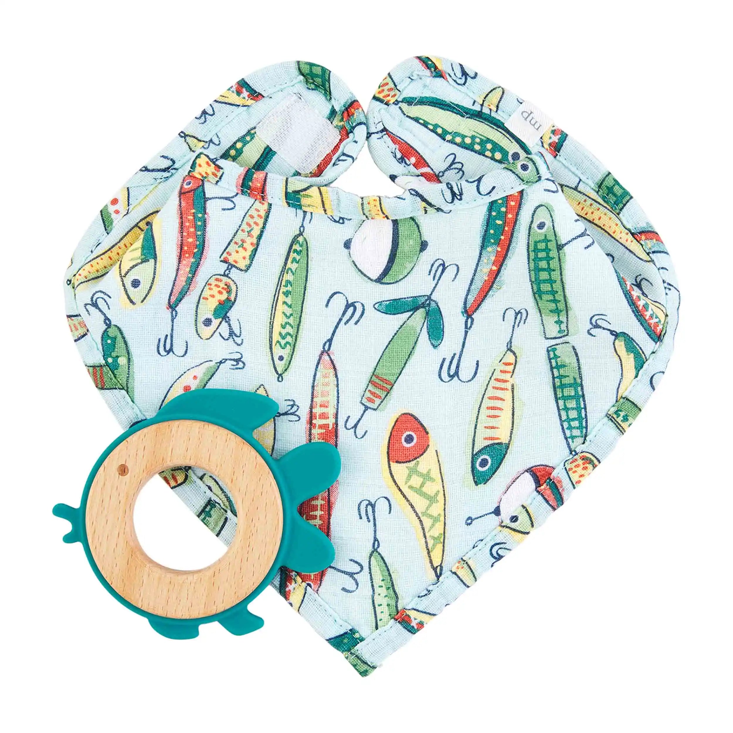 Fish Bib & Rattle Set – Belli Bambini