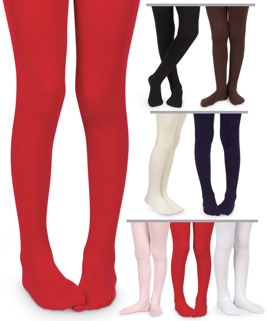 Red Smooth Microfiber Tights