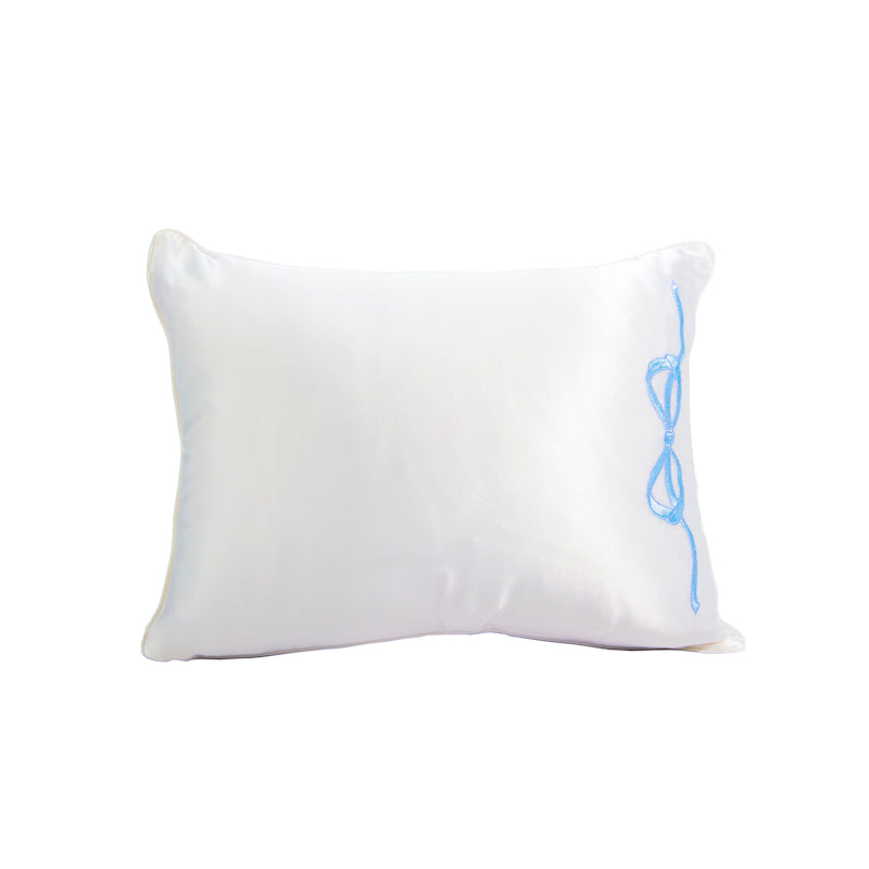 Satin Bow Baby Pillow