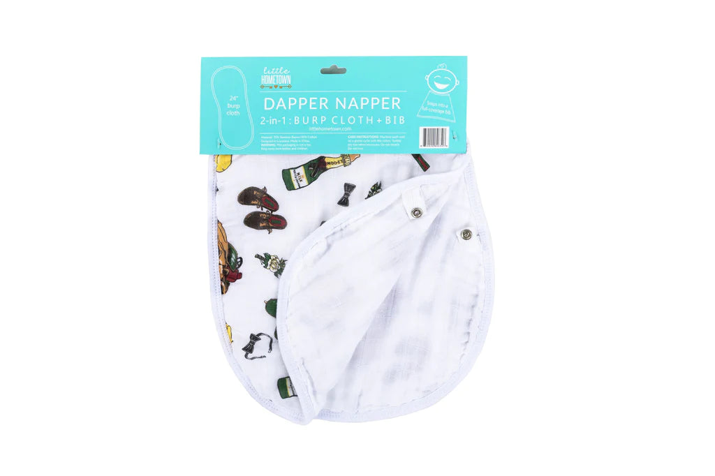 Dapper Napper 2in1 Burp Cloth & Bib