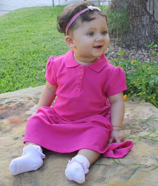 WHT/PK Cluny & Satin Lace Turn Cuff Socks