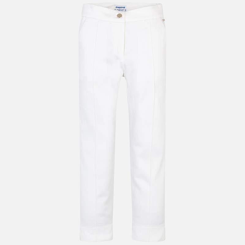 White Satin Trousers