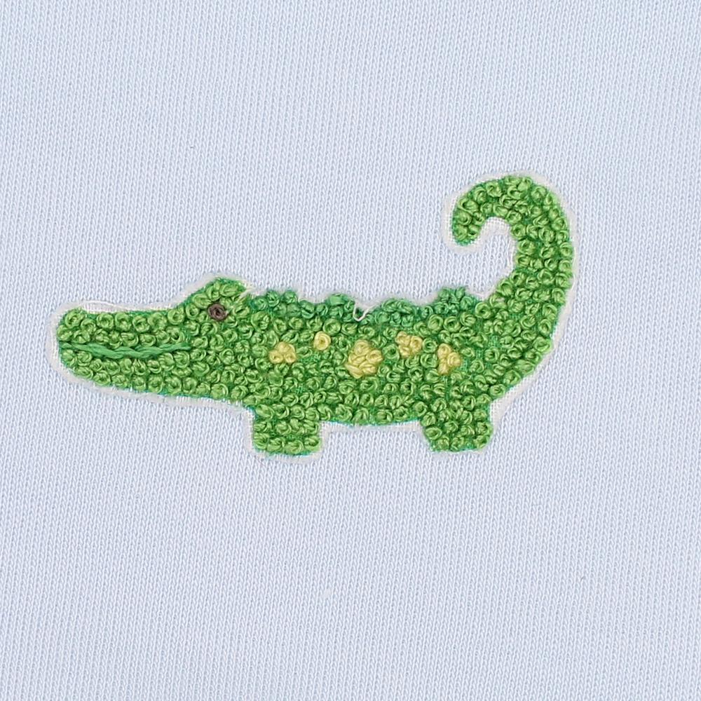 Blue Tiny Alligator Embroidered Converter