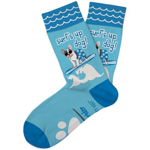 Surf's Up Dog Socks