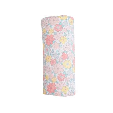 Sweet Ditsy Pale Pink Swaddle Blanket