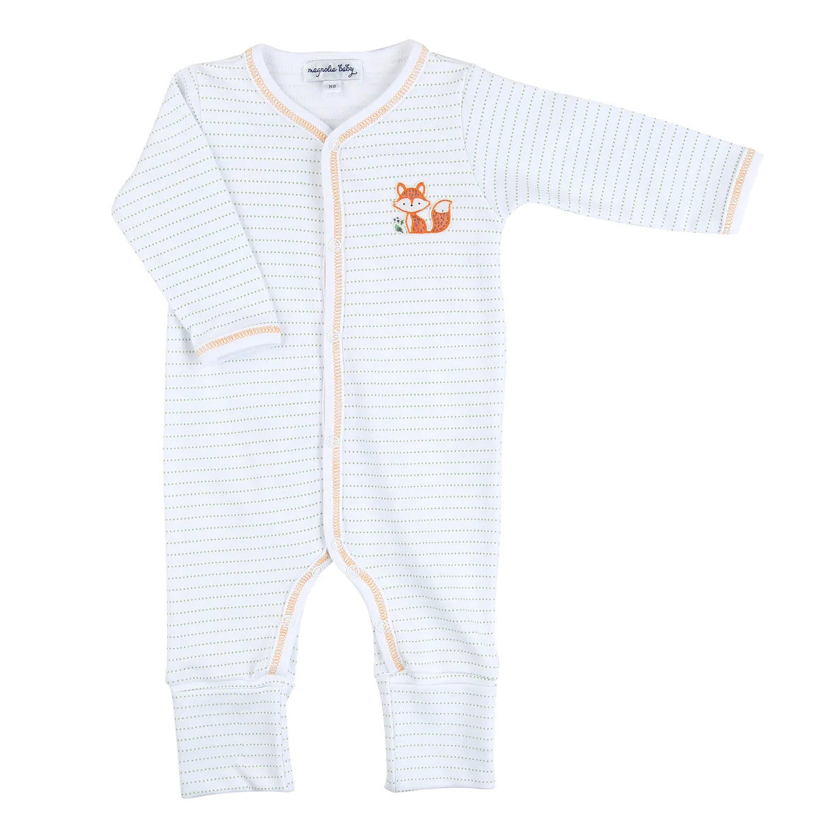 Baby Fox Embroidered Playsuit