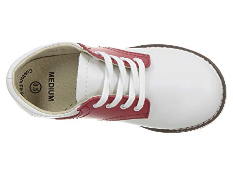 Apple Red White Saddle Footmates Shoe 7.5