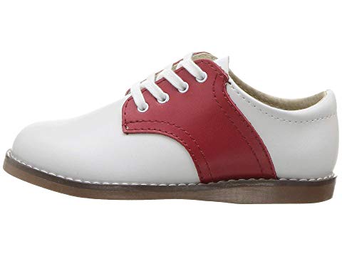 Red and cheap white saddle shoes