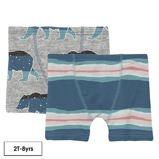 Abstract Prismatic & H Mist Sky Bear Boxer Set