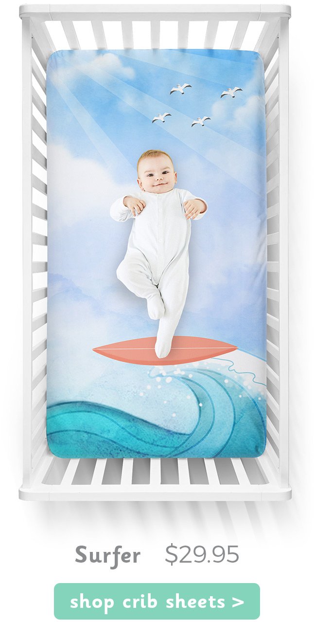 Surfer Luvsy Crib Sheet